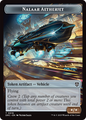 Construct // Nalaar Aetherjet Double-Sided Token [Aetherdrift Commander Tokens] | Gear Gaming Bentonville
