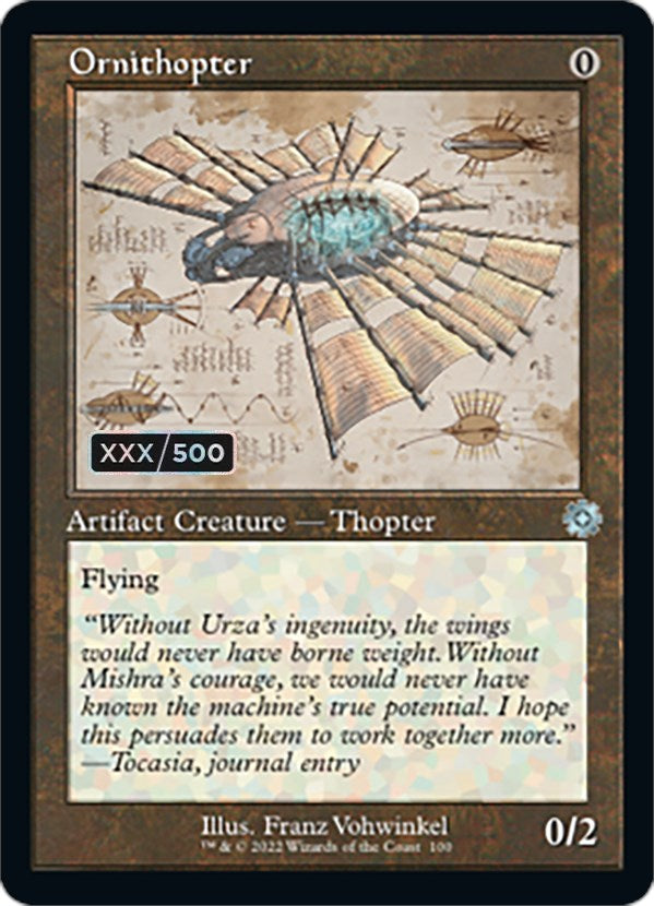 Ornithopter (Retro Schematic) (Serialized) [The Brothers' War Retro Artifacts] | Gear Gaming Bentonville