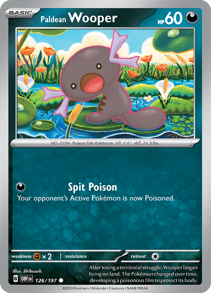 Paldean Wooper (126/197) [Scarlet & Violet: Obsidian Flames] | Gear Gaming Bentonville