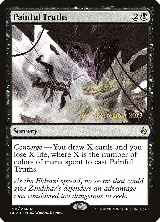 Painful Truths [Battle for Zendikar Prerelease Promos] | Gear Gaming Bentonville