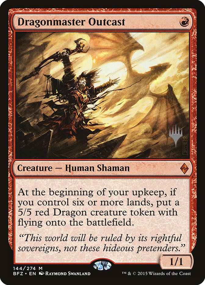 Dragonmaster Outcast (Promo Pack) [Battle for Zendikar Promos] | Gear Gaming Bentonville