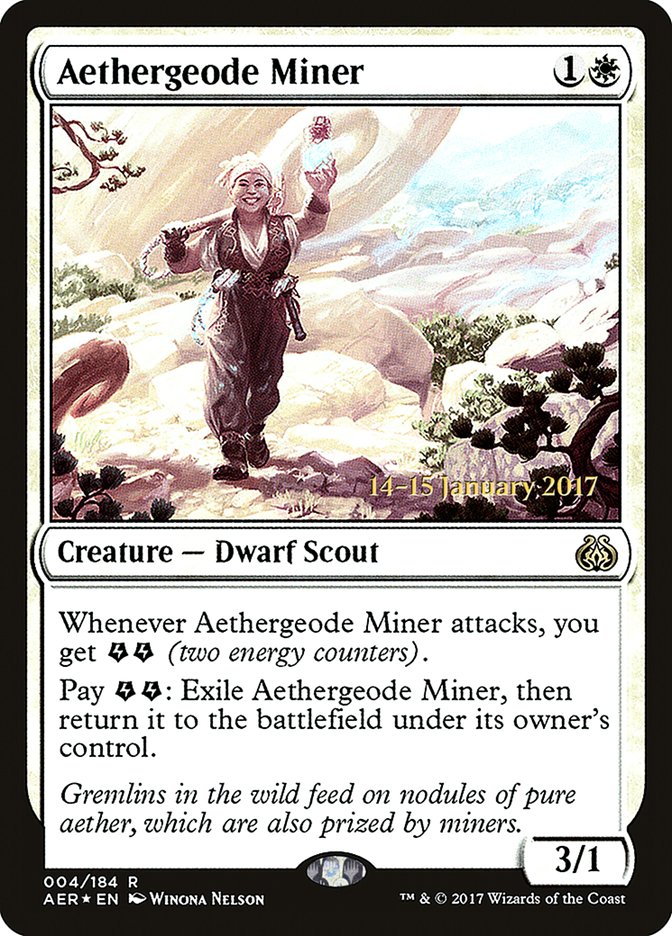 Aethergeode Miner [Aether Revolt Prerelease Promos] | Gear Gaming Bentonville