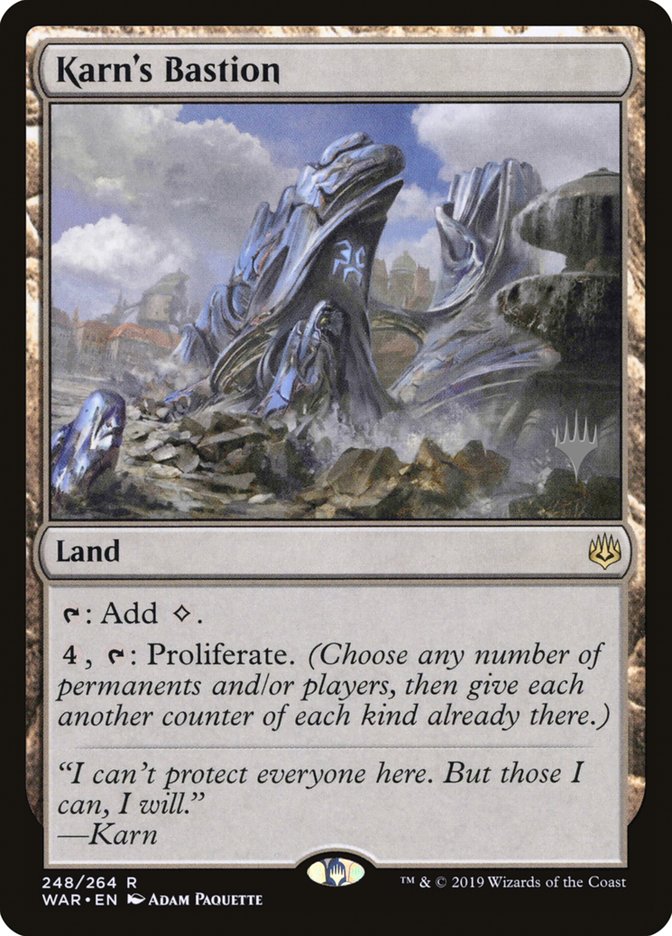 Karn's Bastion (Promo Pack) [War of the Spark Promos] | Gear Gaming Bentonville