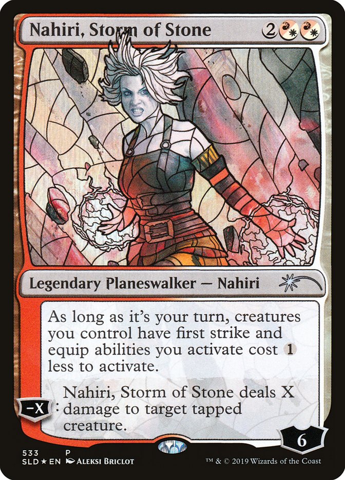 Nahiri, Storm of Stone (Stained Glass) [Secret Lair Drop Promos] | Gear Gaming Bentonville