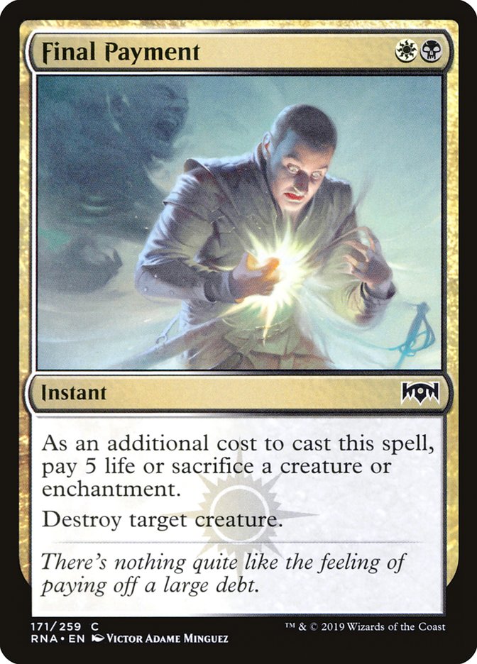 Final Payment [Ravnica Allegiance] | Gear Gaming Bentonville
