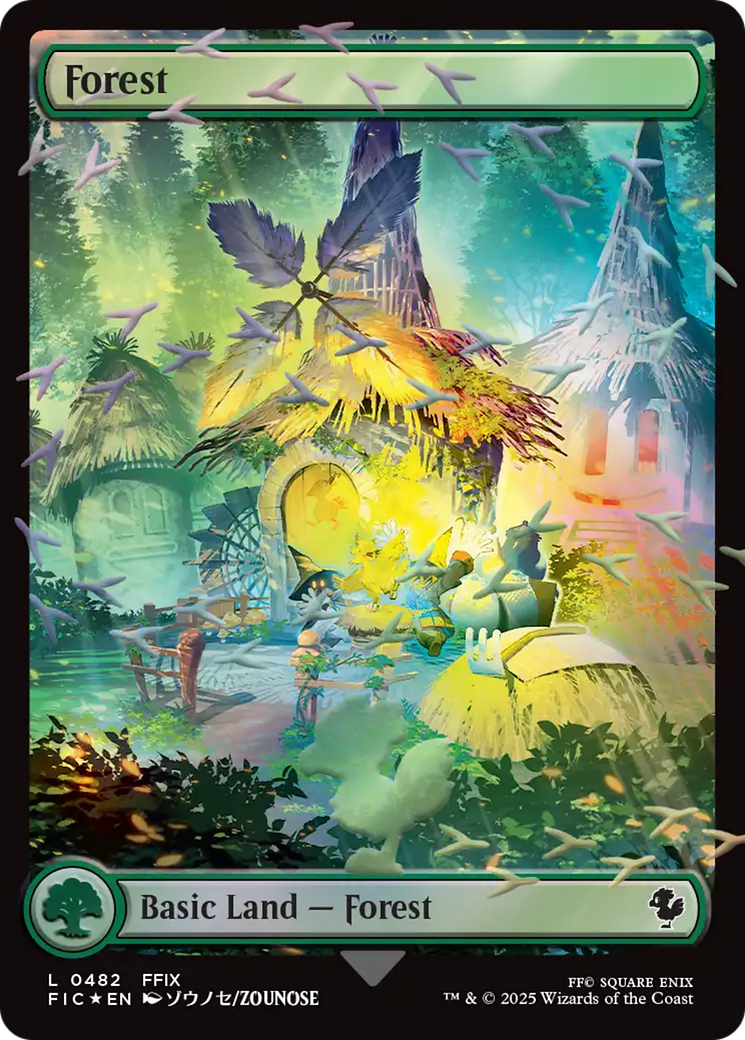 Forest (Chocobo Track Foil) [FINAL FANTASY Commander] | Gear Gaming Bentonville