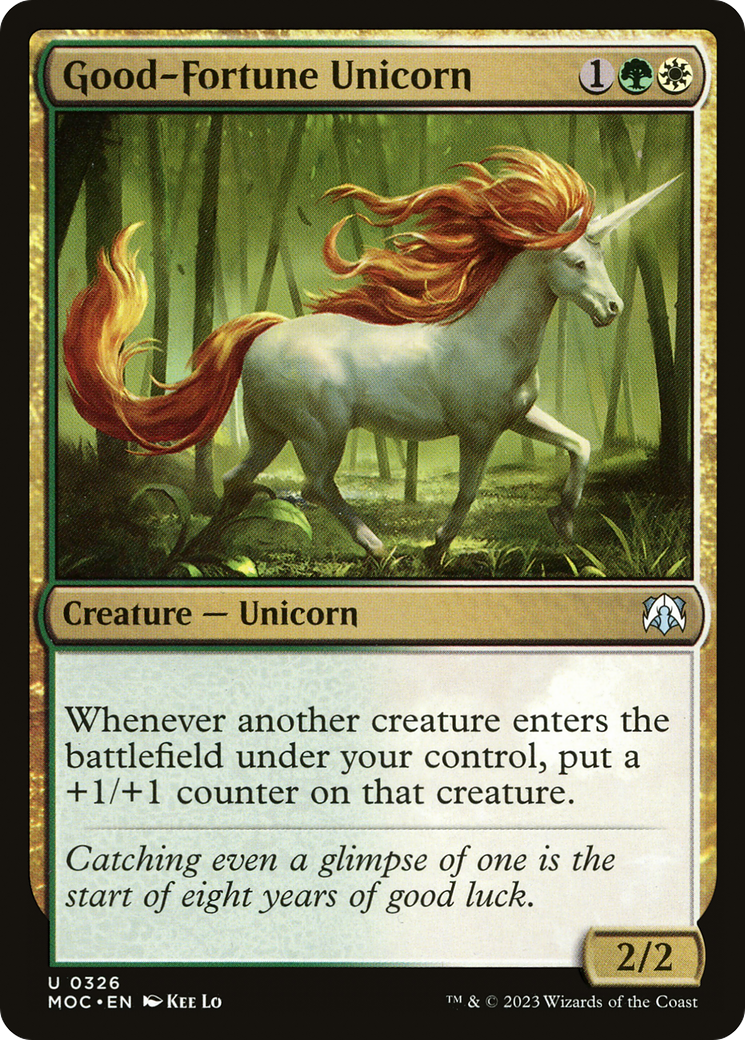 Good-Fortune Unicorn [March of the Machine Commander] | Gear Gaming Bentonville