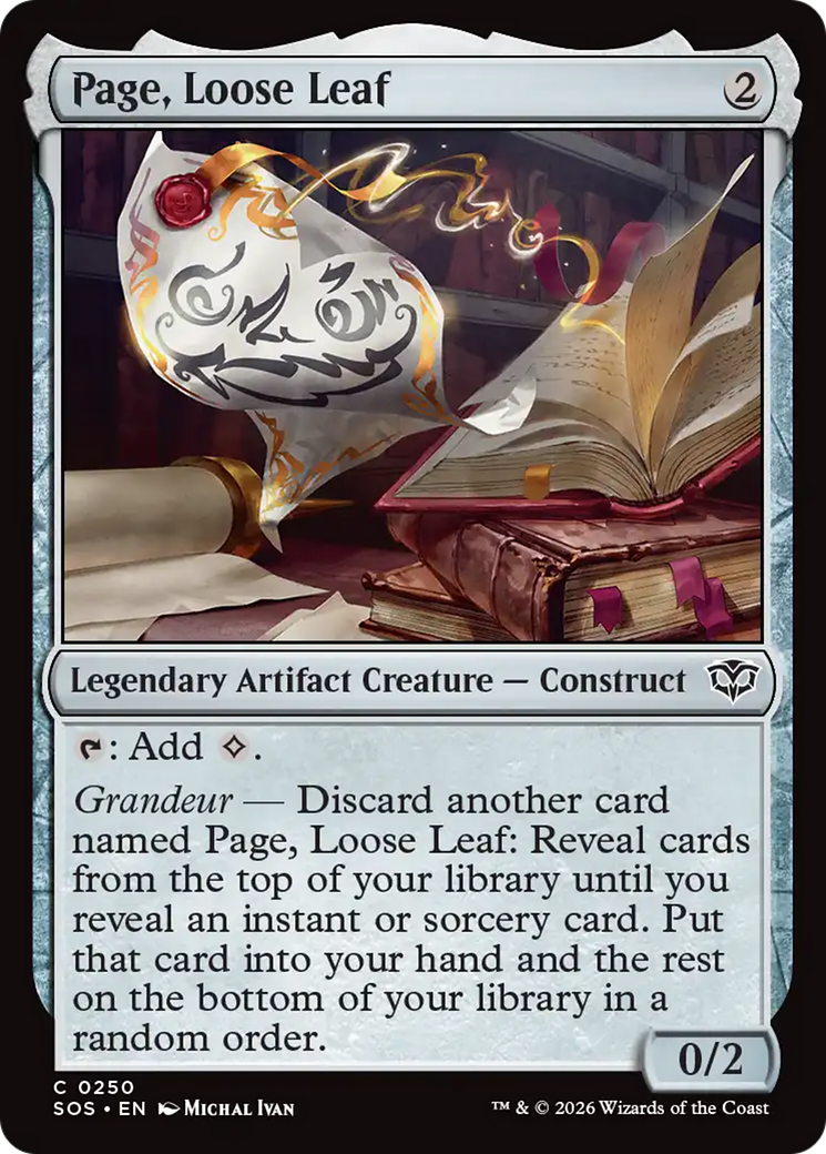 Page, Loose Leaf [Secrets of Strixhaven] | Gear Gaming Bentonville