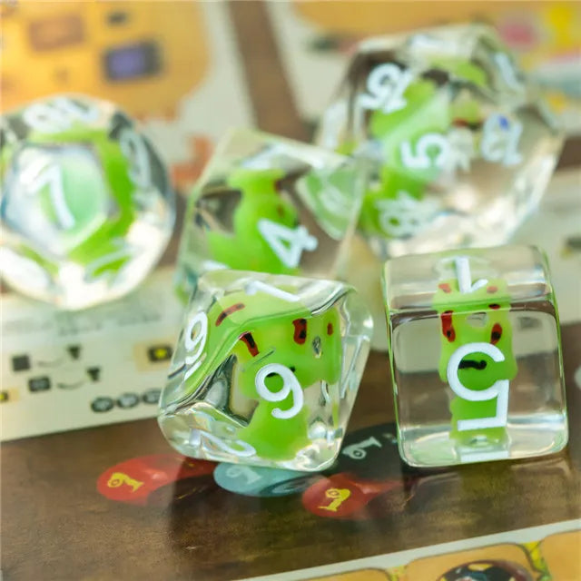 Frog Inclusion 7pcs Dice Set | Gear Gaming Bentonville
