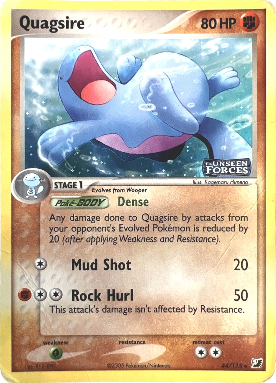 Quagsire (44/115) (Stamped) [EX: Unseen Forces] | Gear Gaming Bentonville