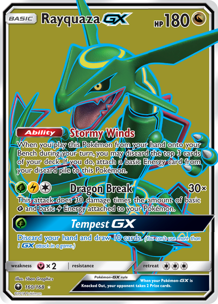 Rayquaza GX (160/168) [Sun & Moon: Celestial Storm] | Gear Gaming Bentonville