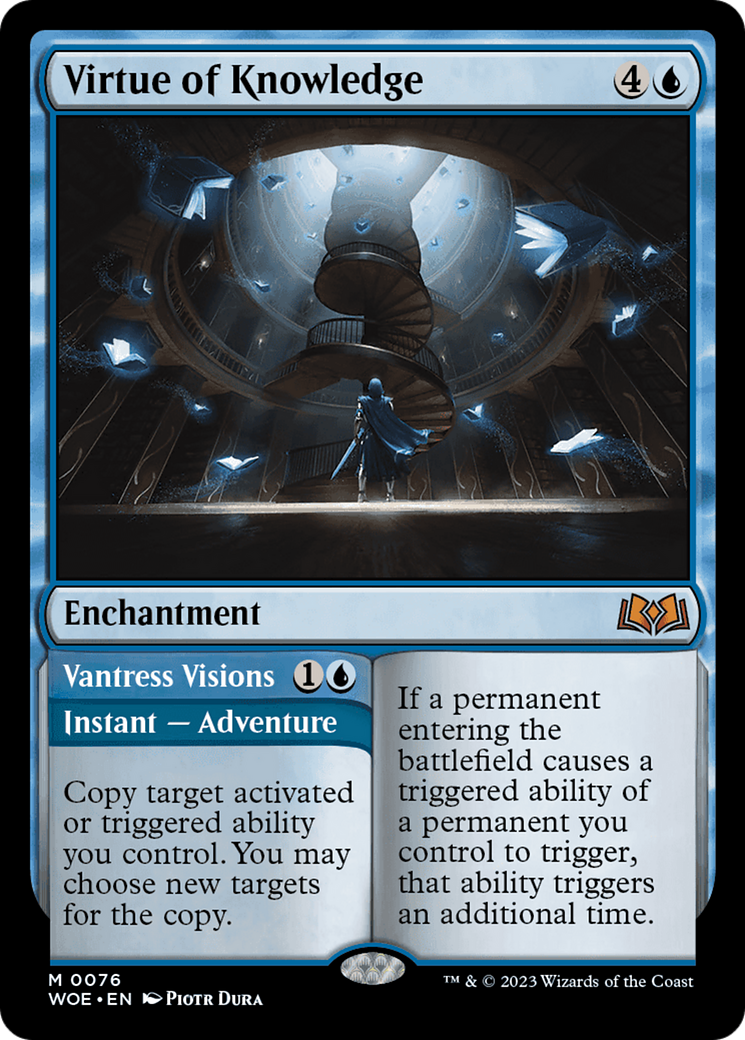 Virtue of Knowledge // Vantress Visions [Wilds of Eldraine] | Gear Gaming Bentonville