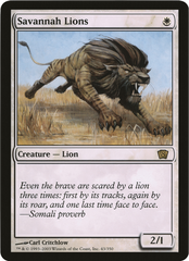 Savannah Lions (Oversized) [Eighth Edition Box Topper] | Gear Gaming Bentonville