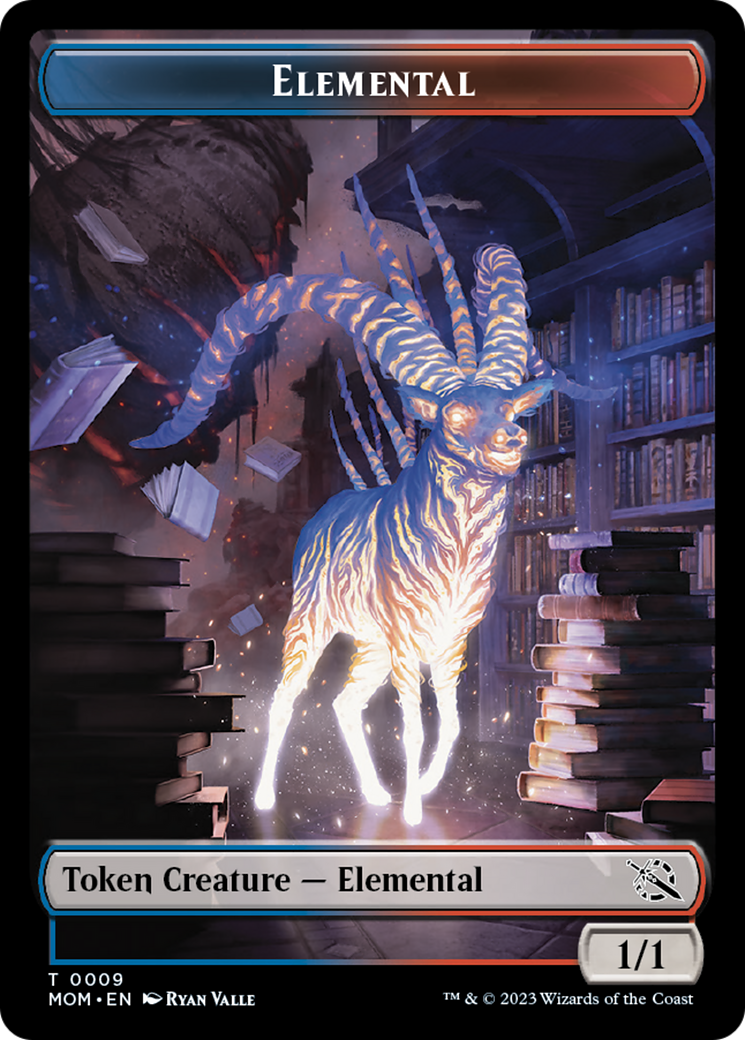 Elemental (9) // Zombie Double-Sided Token [March of the Machine Tokens] | Gear Gaming Bentonville