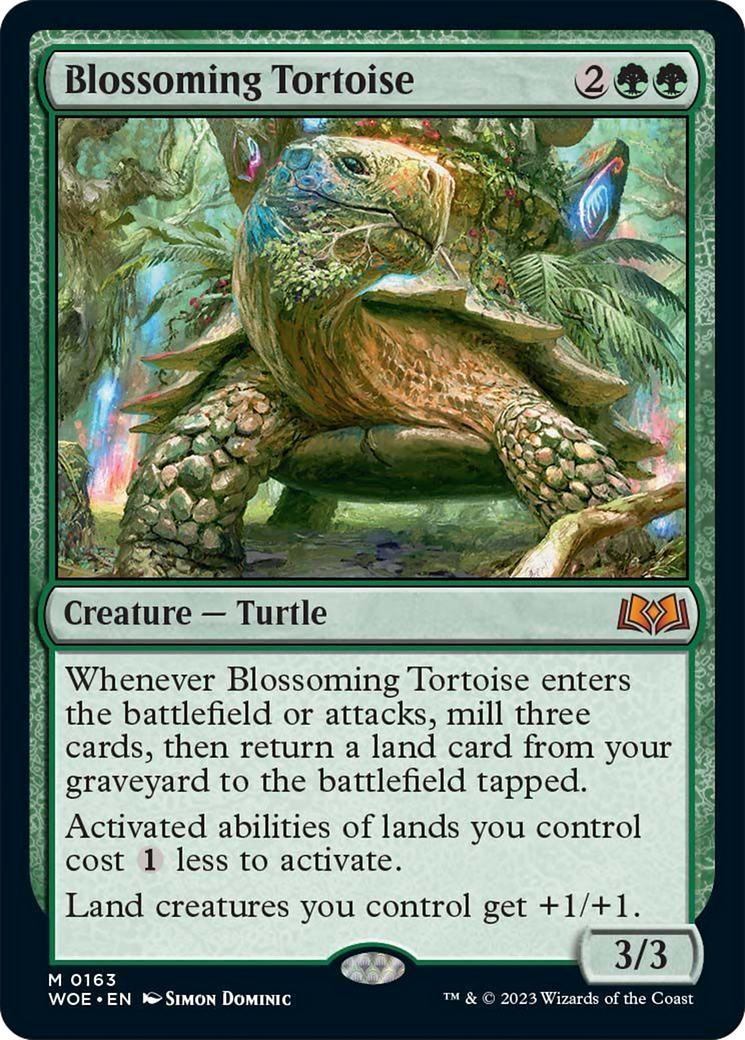 Blossoming Tortoise [Wilds of Eldraine] | Gear Gaming Bentonville