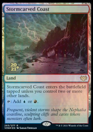 Stormcarved Coast [Innistrad: Crimson Vow Prerelease Promos] | Gear Gaming Bentonville