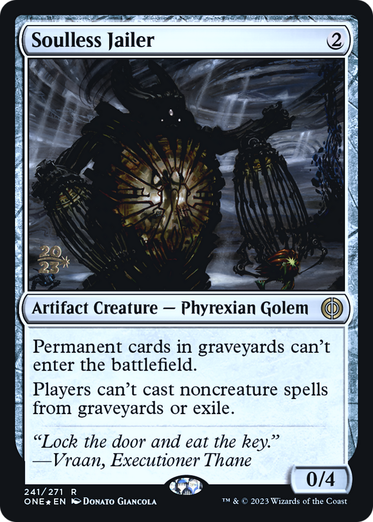 Soulless Jailer [Phyrexia: All Will Be One Prerelease Promos] | Gear Gaming Bentonville