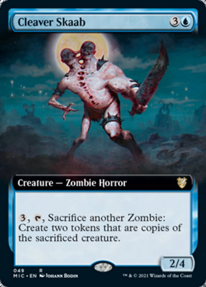 Cleaver Skaab (Extended Art) [Innistrad: Midnight Hunt Commander] | Gear Gaming Bentonville