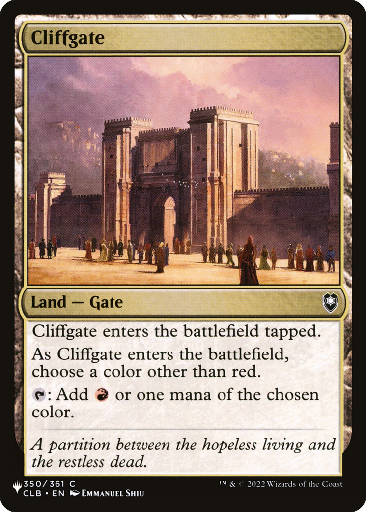 Cliffgate [The List] | Gear Gaming Bentonville