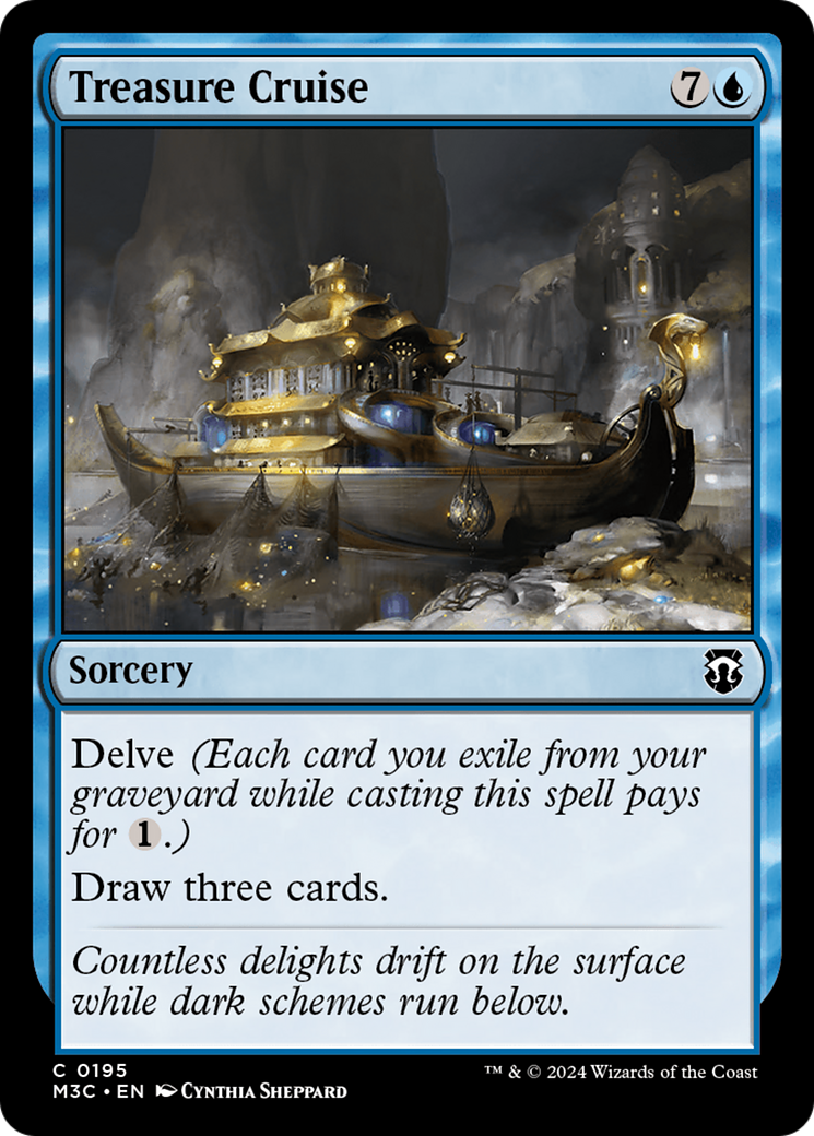 Treasure Cruise (Ripple Foil) [Modern Horizons 3 Commander] | Gear Gaming Bentonville