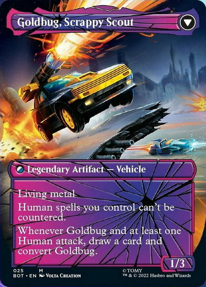 Goldbug, Humanity's Ally // Goldbug, Scrappy Scout (Shattered Glass) [Transformers] | Gear Gaming Bentonville