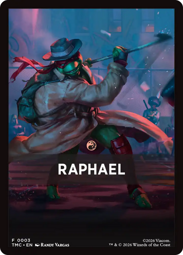 Raphael Theme Card [Teenage Mutant Ninja Turtles Commander Tokens] | Gear Gaming Bentonville