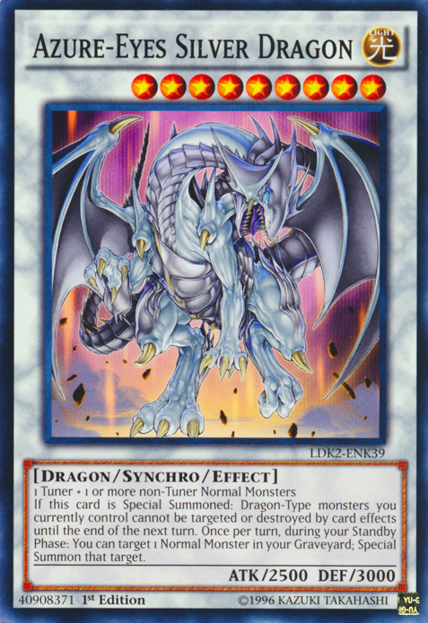 Azure-Eyes Silver Dragon [LDK2-ENK39] Common | Gear Gaming Bentonville