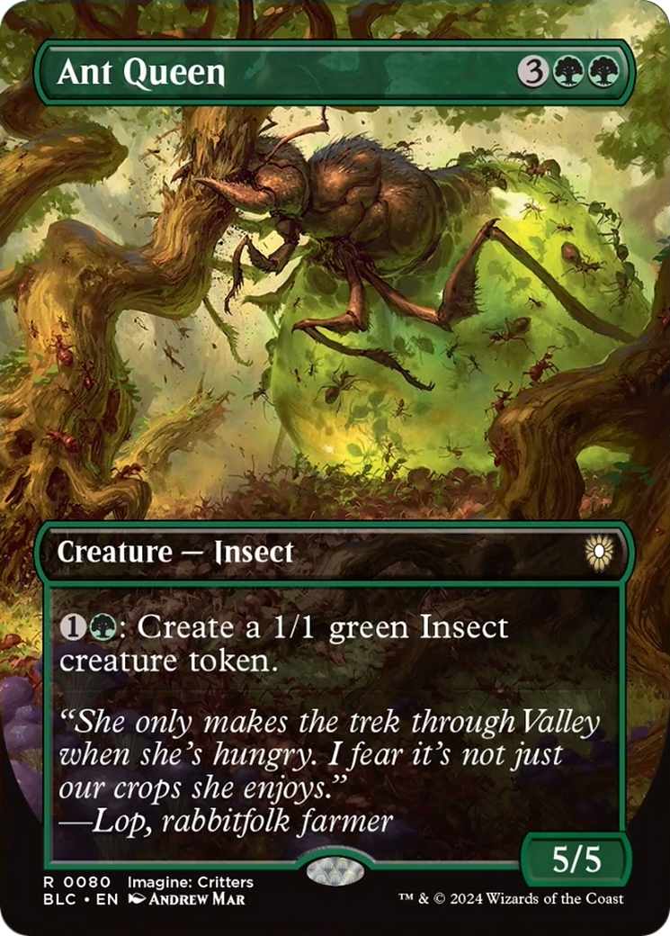 Ant Queen (Borderless) [Bloomburrow Commander] | Gear Gaming Bentonville