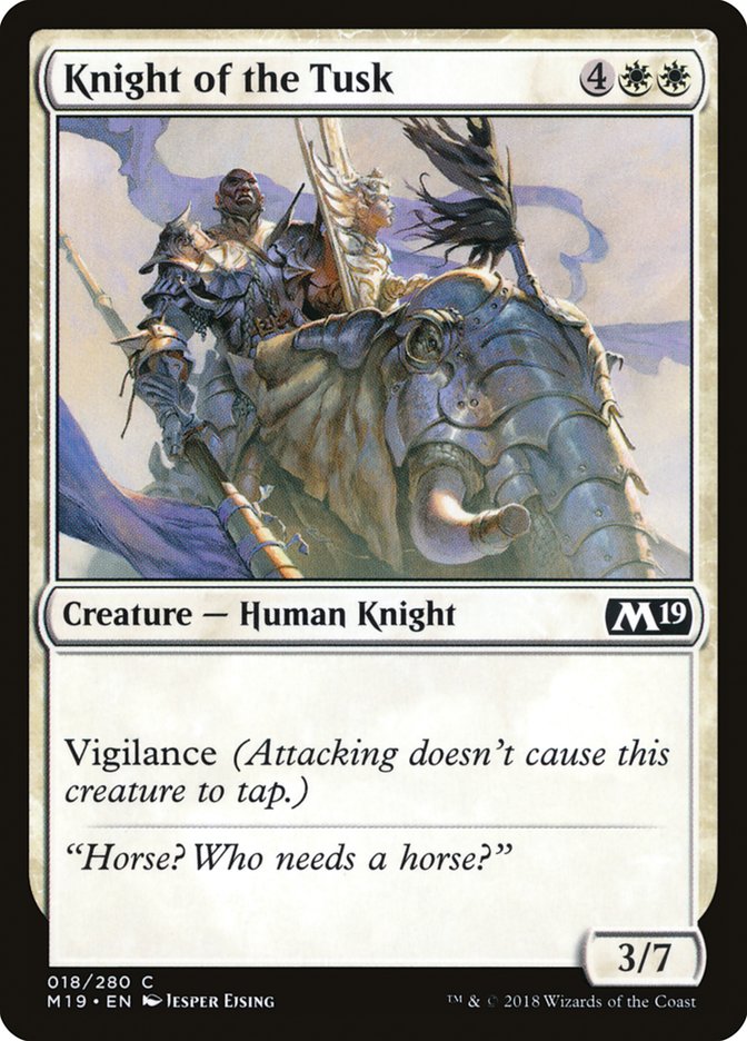 Knight of the Tusk [Core Set 2019] | Gear Gaming Bentonville