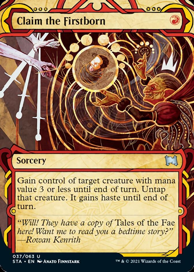 Claim the Firstborn (Foil Etched) [Strixhaven: School of Mages Mystical Archive] | Gear Gaming Bentonville
