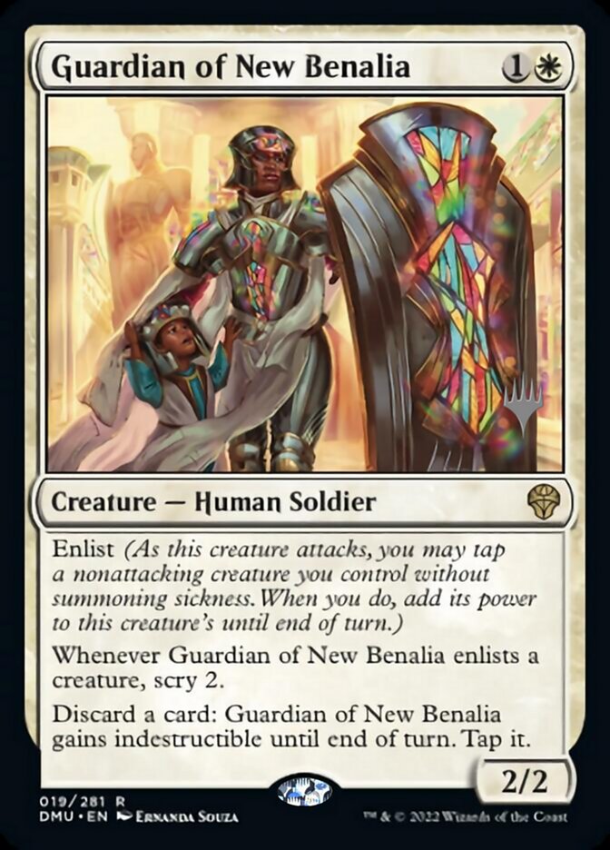 Guardian of New Benalia (Promo Pack) [Dominaria United Promos] | Gear Gaming Bentonville