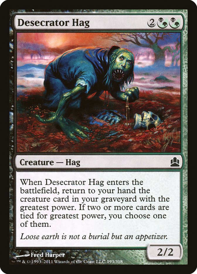 Desecrator Hag [Commander 2011] | Gear Gaming Bentonville