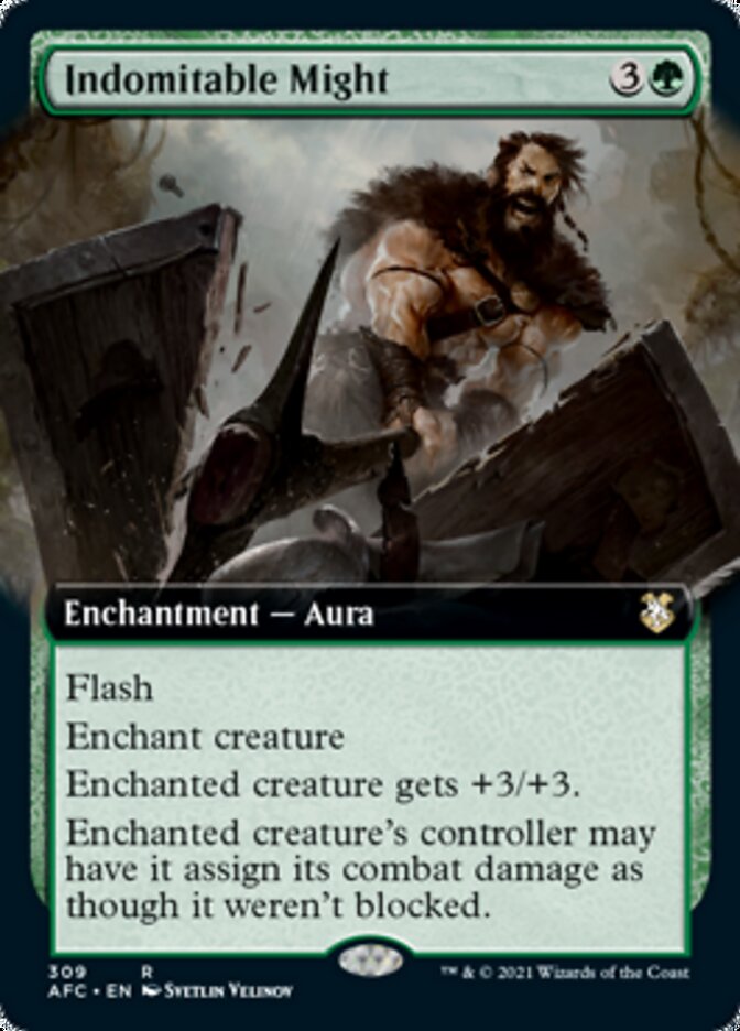 Indomitable Might (Extended Art) [Dungeons & Dragons: Adventures in the Forgotten Realms Commander] | Gear Gaming Bentonville
