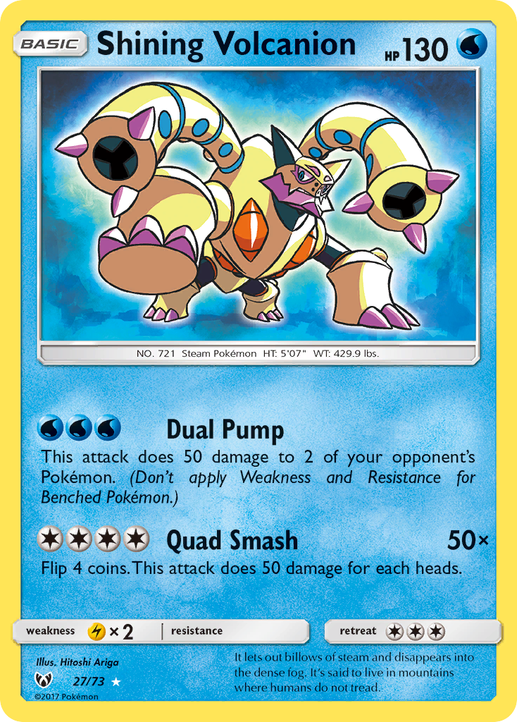 Shining Volcanion (27/73) [Sun & Moon: Shining Legends] | Gear Gaming Bentonville