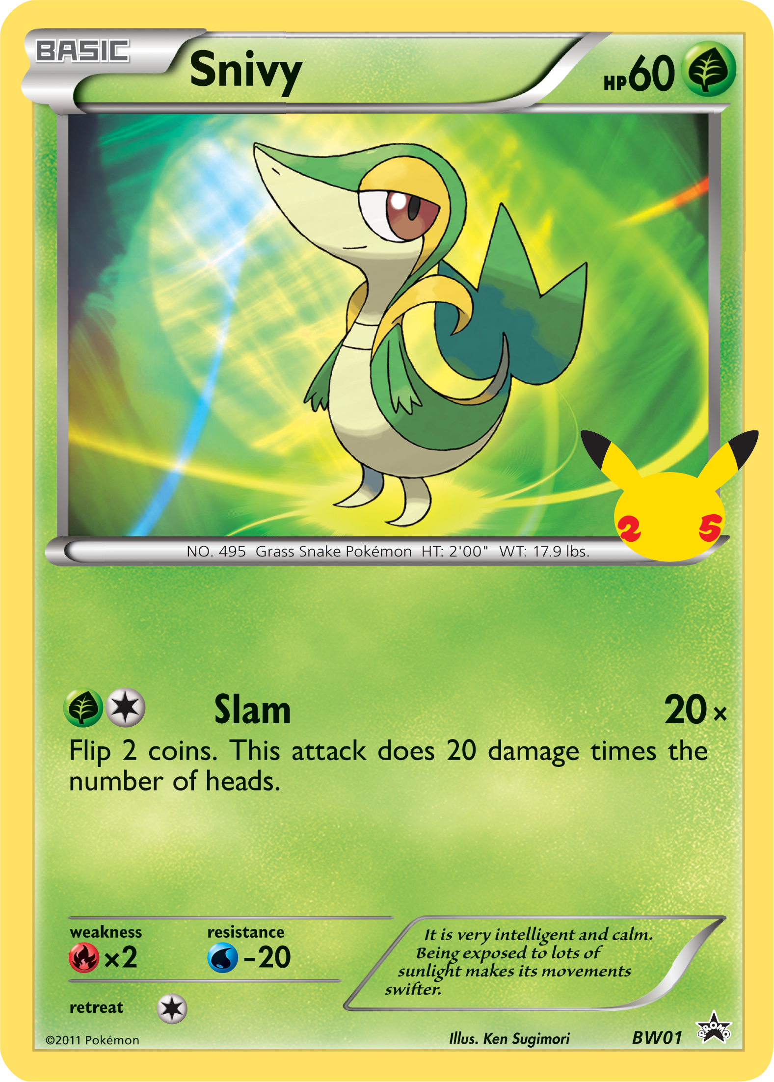 Snivy (BW01) (Jumbo Card) [First Partner Pack] | Gear Gaming Bentonville