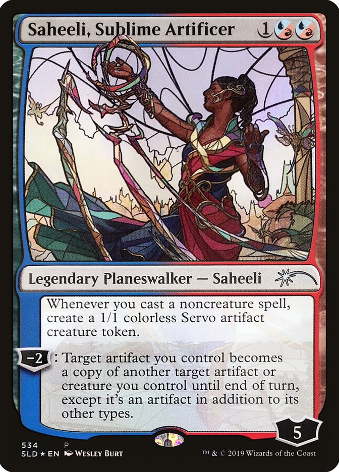 Saheeli, Sublime Artificer (Stained Glass) [Secret Lair Drop Promos] | Gear Gaming Bentonville