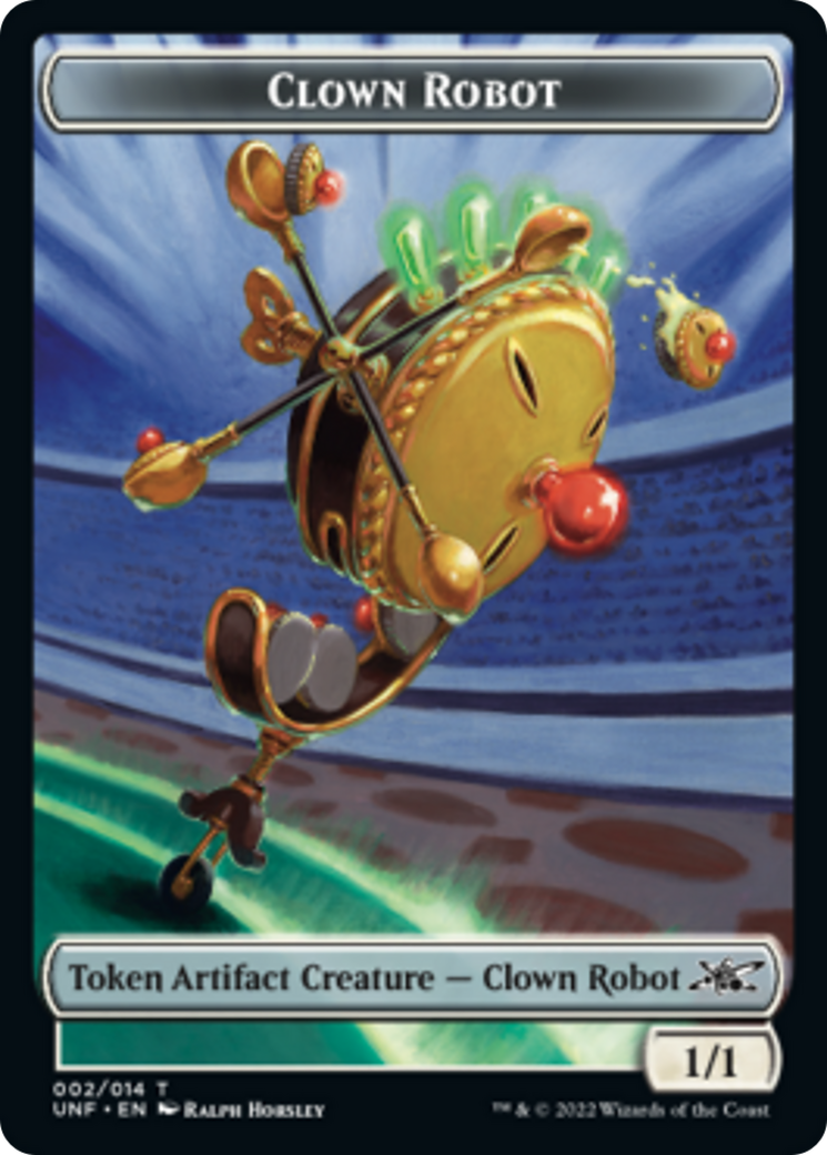 Clown Robot (002) // Storm Crow Double-Sided Token [Unfinity Tokens] | Gear Gaming Bentonville