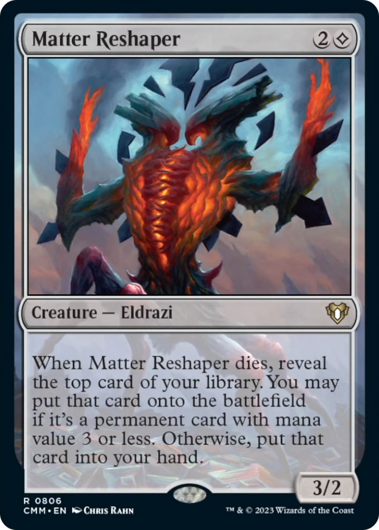 Matter Reshaper [Commander Masters] | Gear Gaming Bentonville