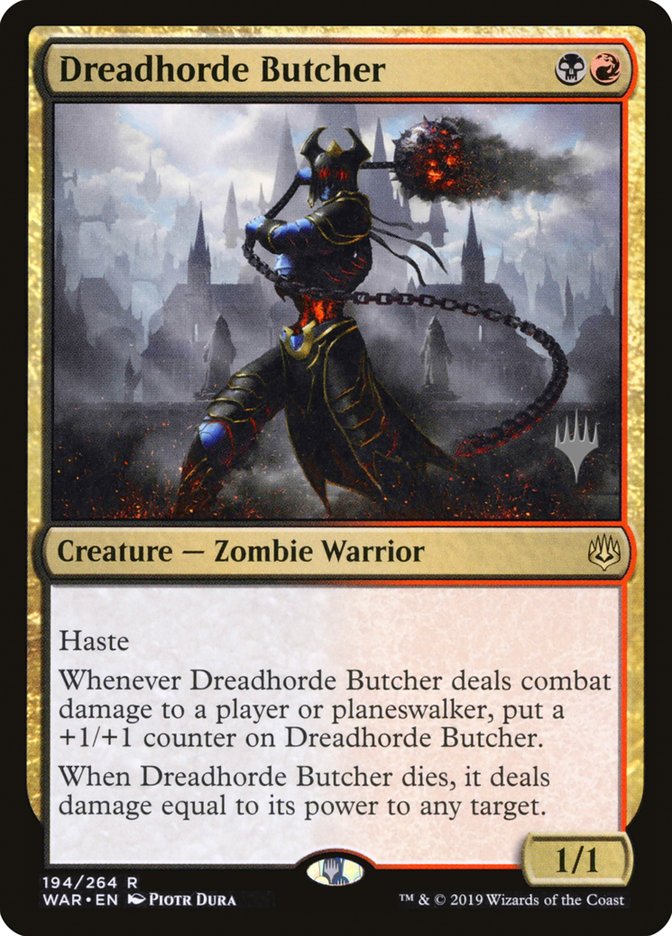 Dreadhorde Butcher (Promo Pack) [War of the Spark Promos] | Gear Gaming Bentonville