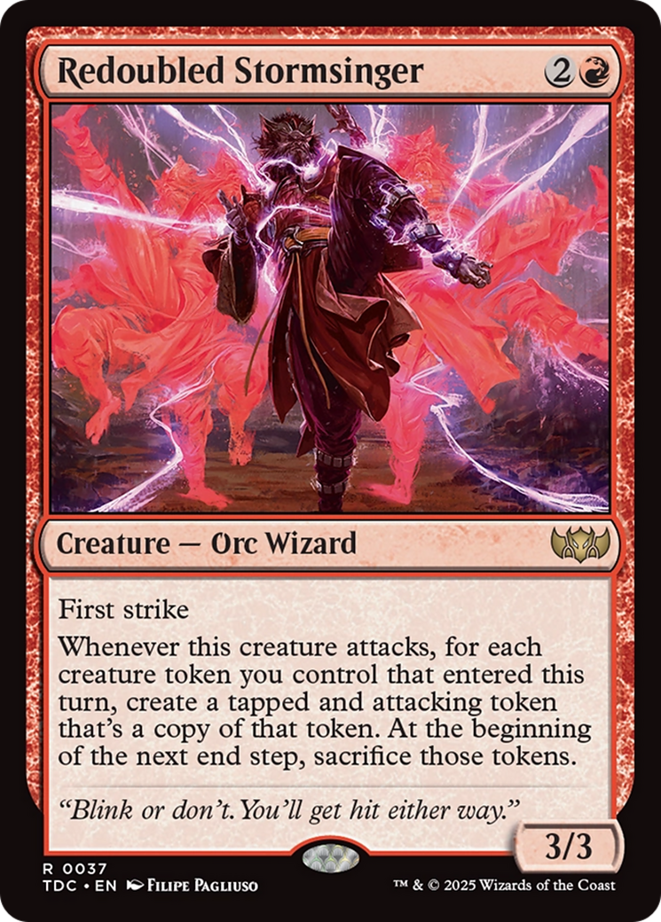 Redoubled Stormsinger [Tarkir: Dragonstorm Commander] | Gear Gaming Bentonville