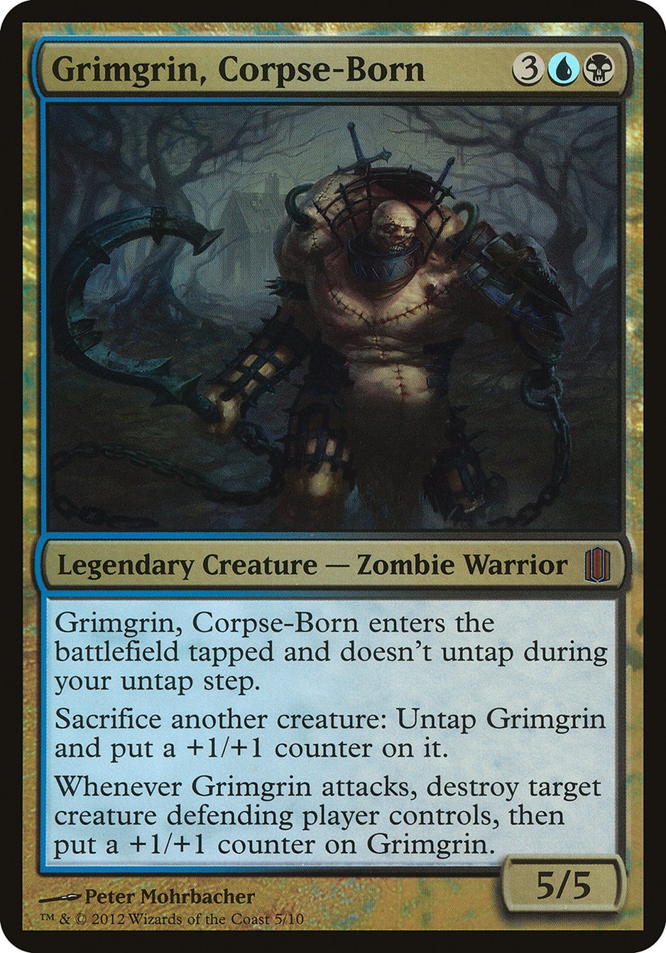 Grimgrin, Corpse-Born (Oversized) [Commander's Arsenal Oversized] | Gear Gaming Bentonville