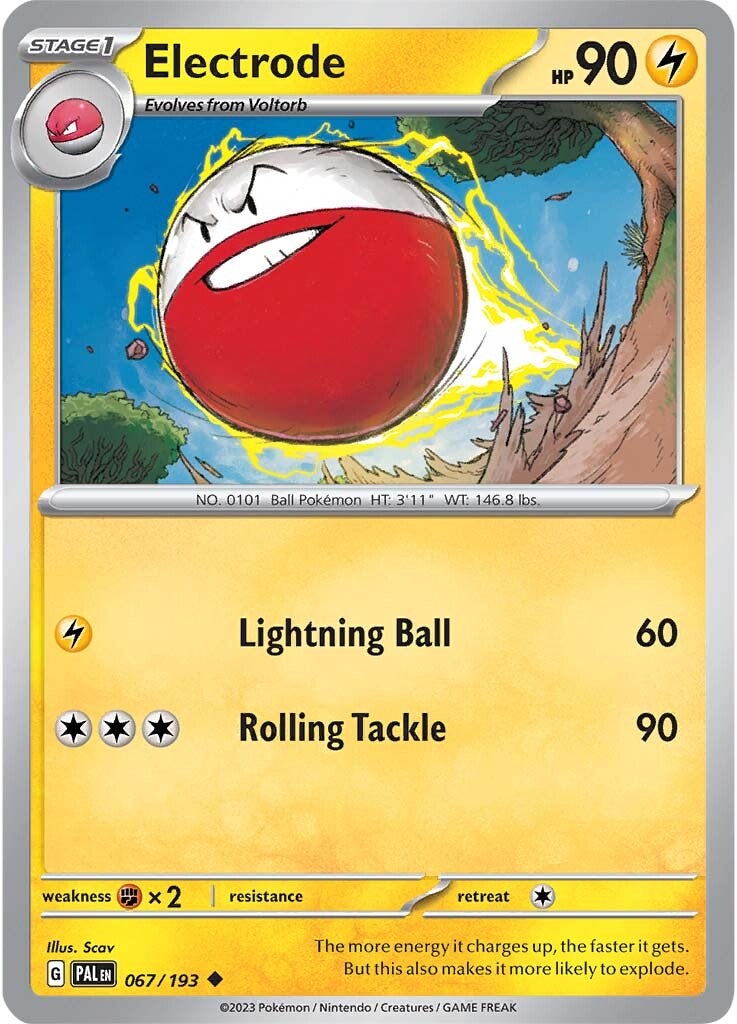 Electrode (067/193) [Scarlet & Violet: Paldea Evolved] | Gear Gaming Bentonville