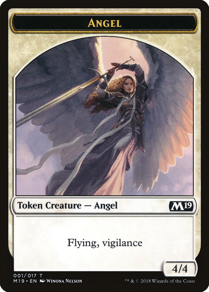 Angel Token [Core Set 2019 Tokens] | Gear Gaming Bentonville