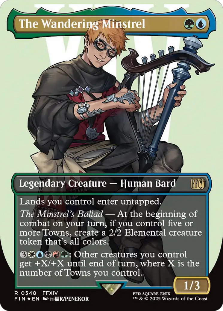 The Wandering Minstrel (Borderless) (Surge Foil) [FINAL FANTASY] | Gear Gaming Bentonville