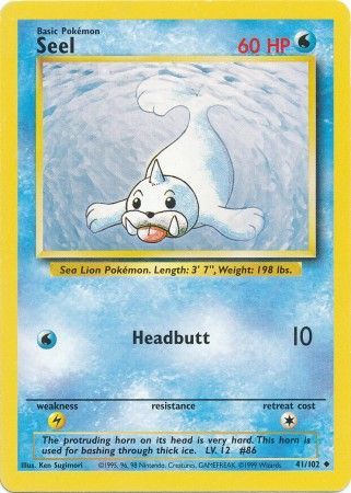 Seel (41/102) [Base Set Unlimited] | Gear Gaming Bentonville