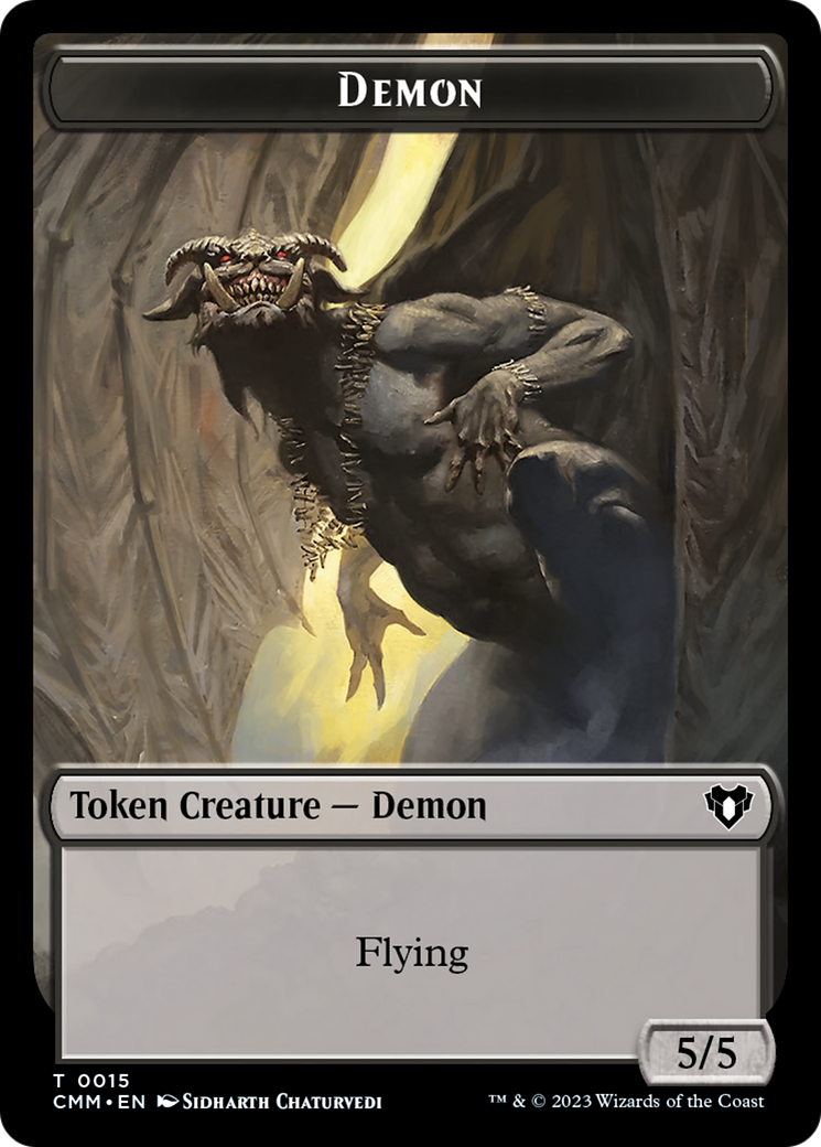 Demon Token [Commander Masters Tokens] | Gear Gaming Bentonville