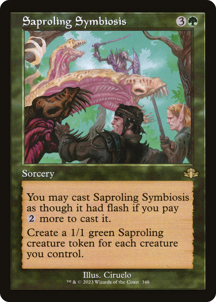 Saproling Symbiosis (Retro) [Dominaria Remastered] | Gear Gaming Bentonville