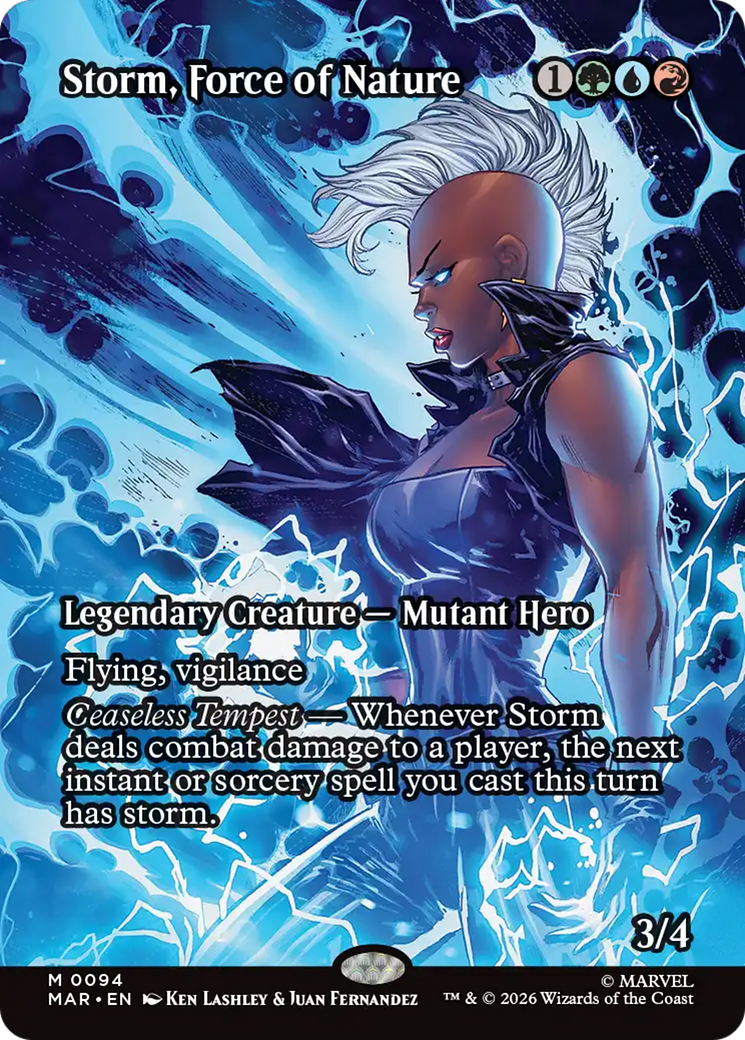 Storm, Force of Nature (Borderless) [Marvel Universe: Eternal-Legal] | Gear Gaming Bentonville