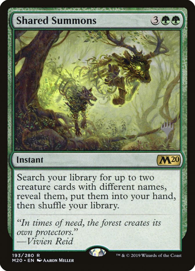 Shared Summons (Promo Pack) [Core Set 2020 Promos] | Gear Gaming Bentonville