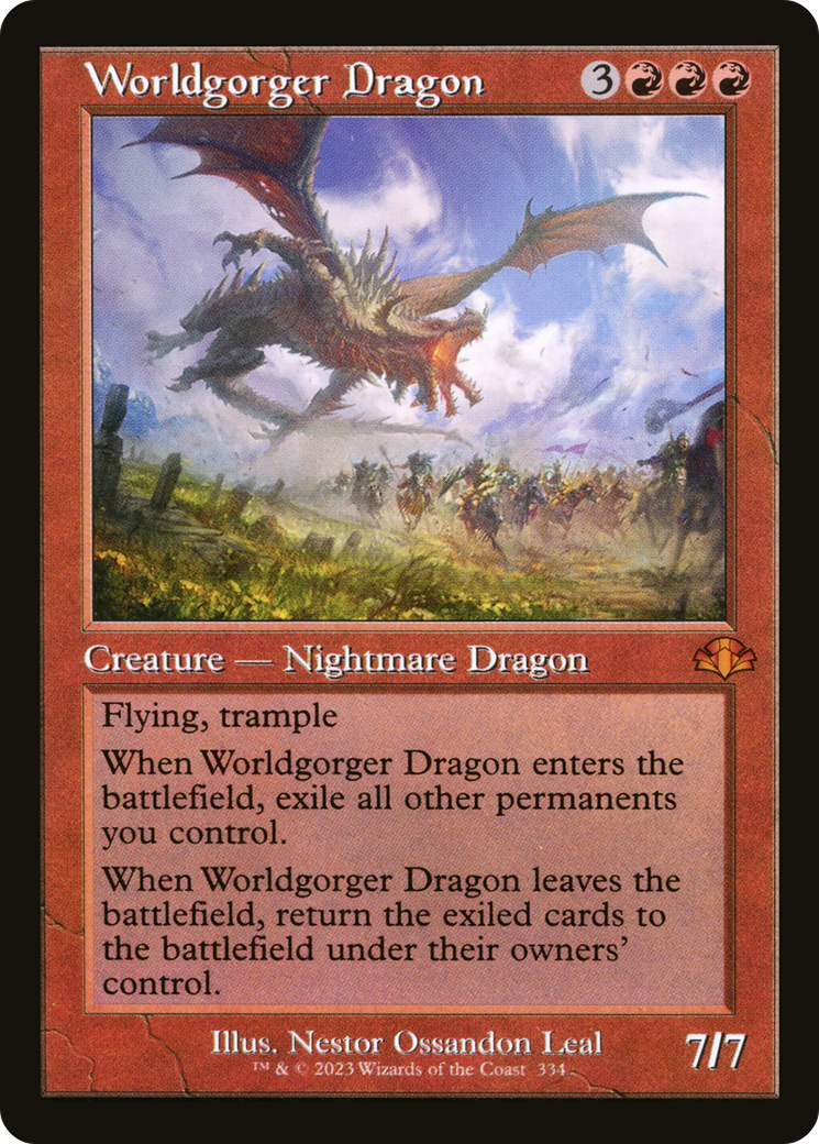 Worldgorger Dragon (Retro) [Dominaria Remastered] | Gear Gaming Bentonville